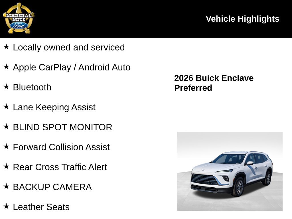 Used 2026 Buick Enclave Preferred FWD image 2