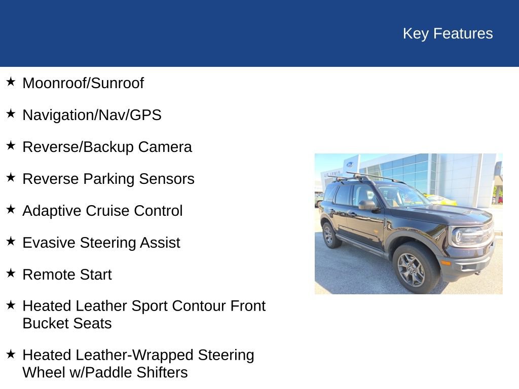 Certified 2021 Ford Bronco Sport Badlands w/ Badlands Package AWD/4WD image 10