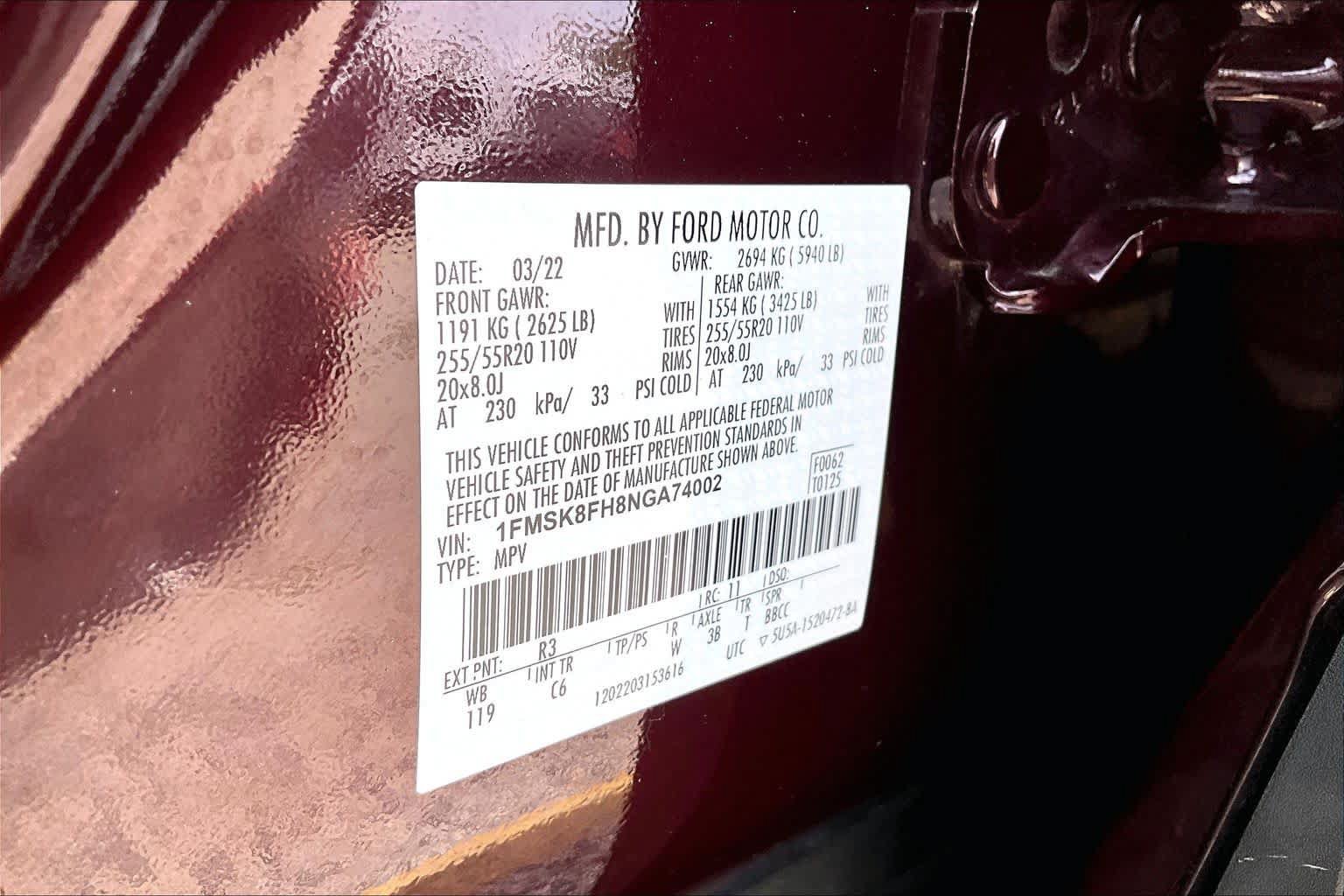 Certified 2022 Ford Explorer Limited w/ Equipment Group 301A AWD/4WD image 34