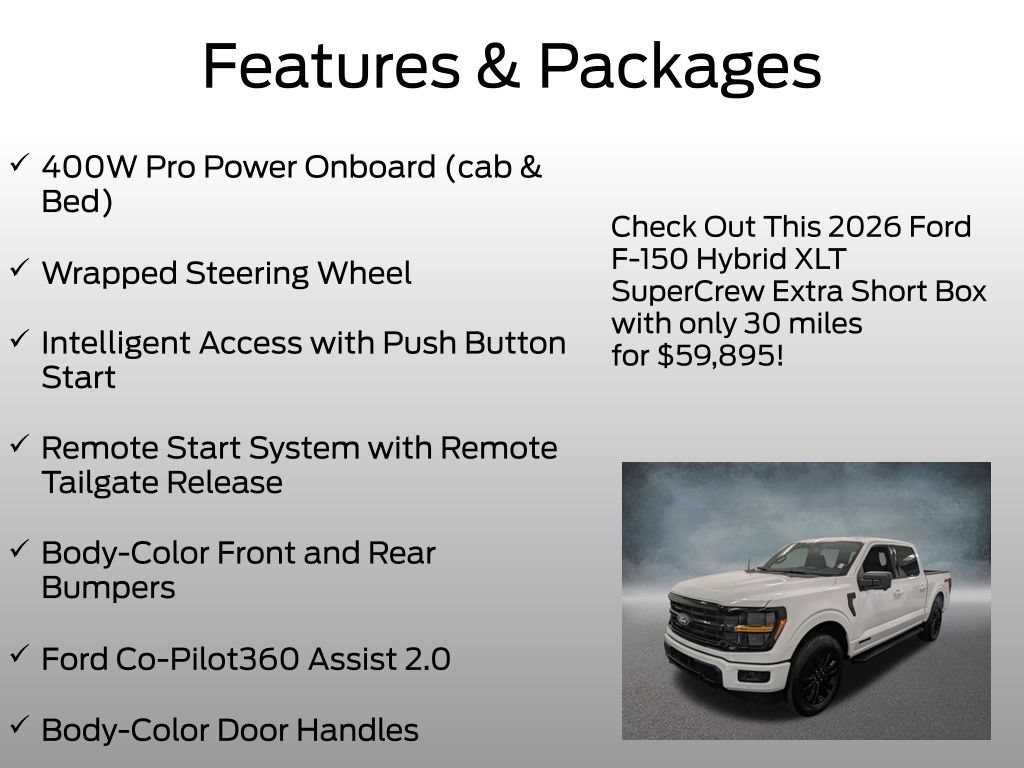 Certified 2026 Ford F150 XLT w/ Equipment Group 302A MID AWD/4WD image 9