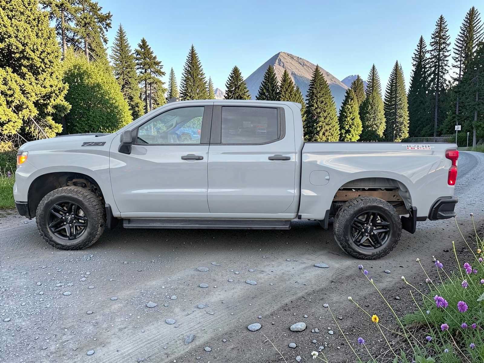 Used 2024 Chevrolet Silverado 1500 Custom Trail Boss w/ LPO, Dark Essentials Package AWD/4WD image 3
