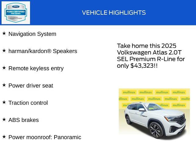 Used 2025 Volkswagen Atlas SEL Premium R-Line AWD/4WD image 17