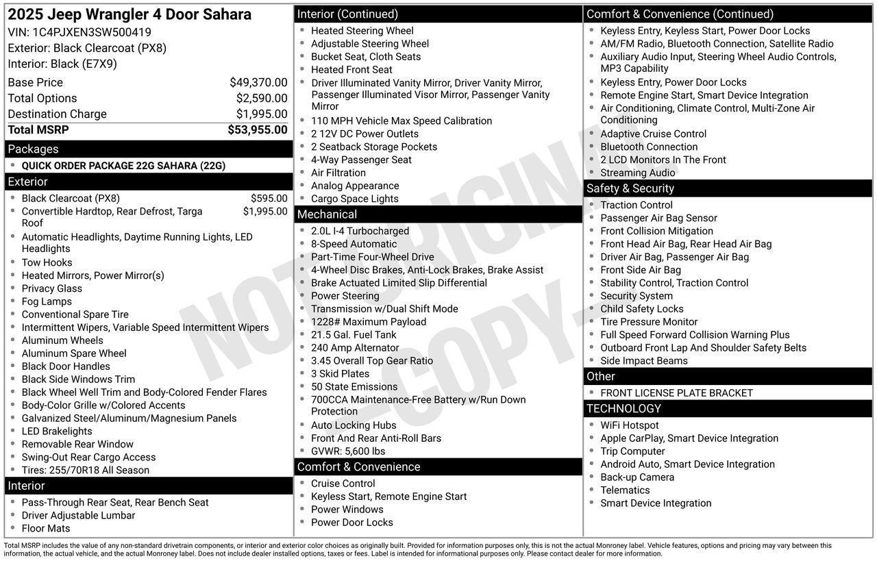 Used 2025 Jeep Wrangler Sahara image 27