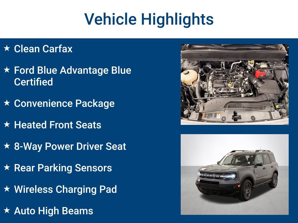 Certified 2022 Ford Bronco Sport Big Bend w/ Convenience Package AWD/4WD image 3