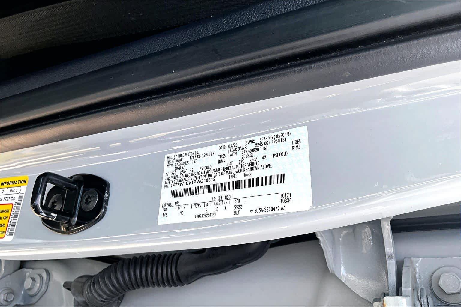 Certified 2023 Ford F150 Lightning Lariat w/ Equipment Group 511A High AWD/4WD image 35