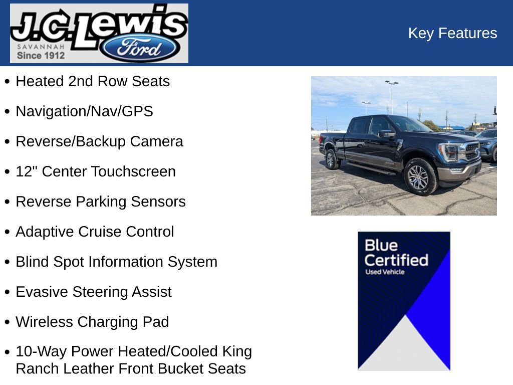 Certified 2022 Ford F150 King Ranch w/ Trailer Tow Package image 34