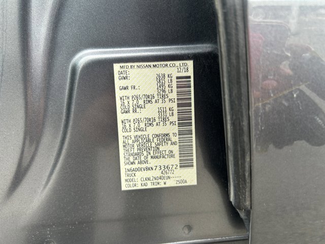 Used 2019 Nissan Frontier SV image 25