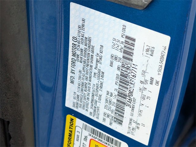 Certified 2019 Ford Fusion SEL image 19