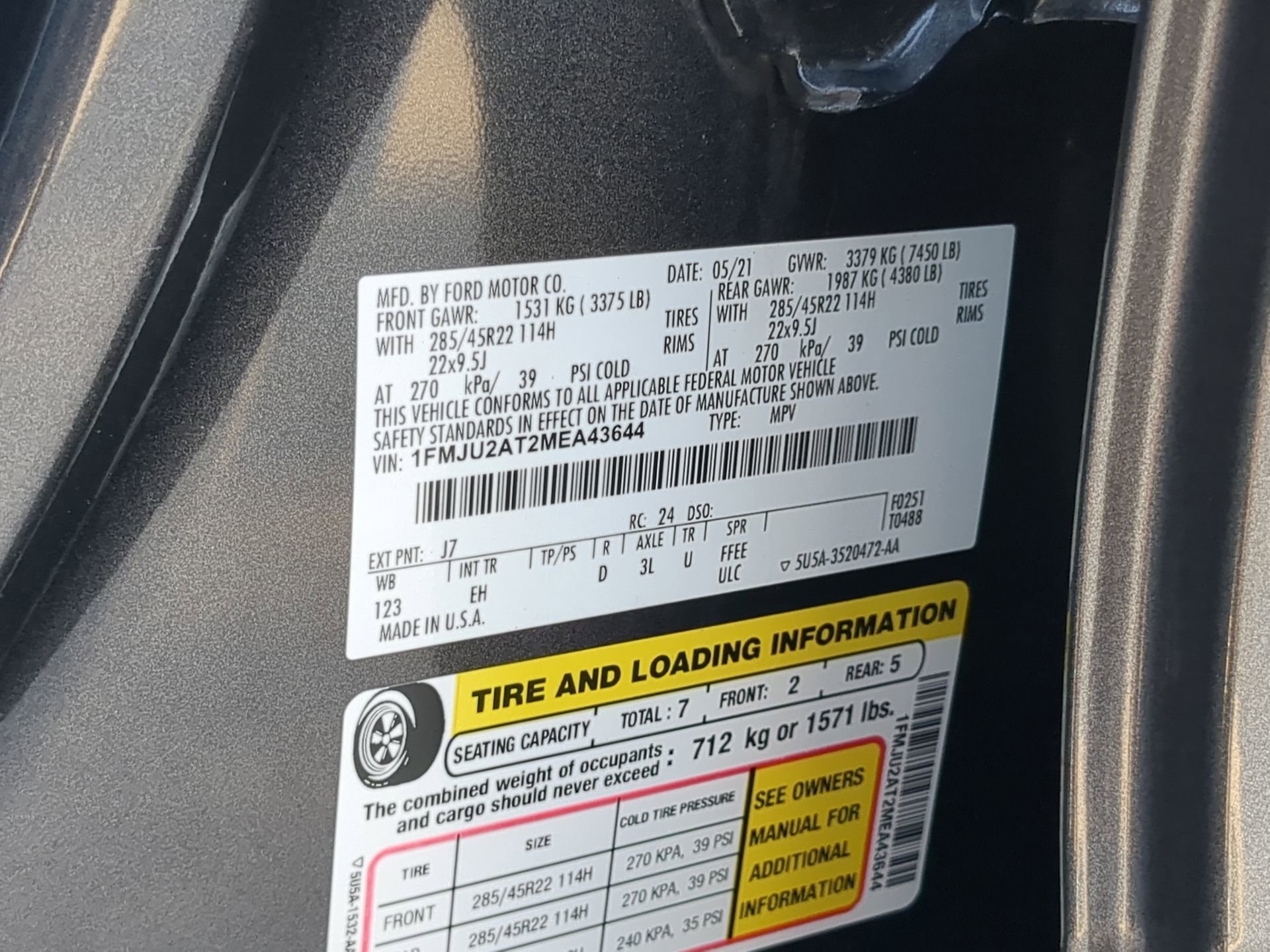 Certified 2021 Ford Expedition Limited AWD/4WD image 76