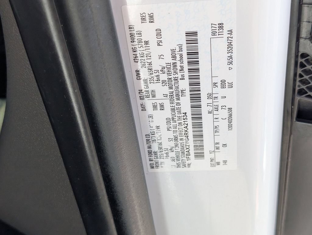 Certified 2024 Ford Transit 350 XLT RWD image 23
