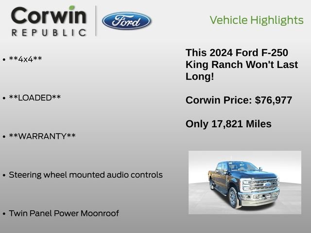 Certified 2024 Ford F250 King Ranch w/ Chrome Package image 20