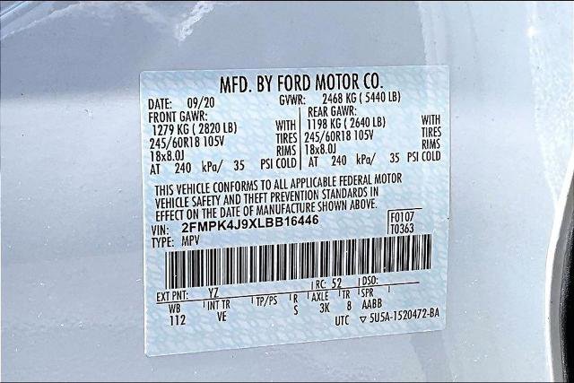 Certified 2020 Ford Edge SEL AWD/4WD image 33