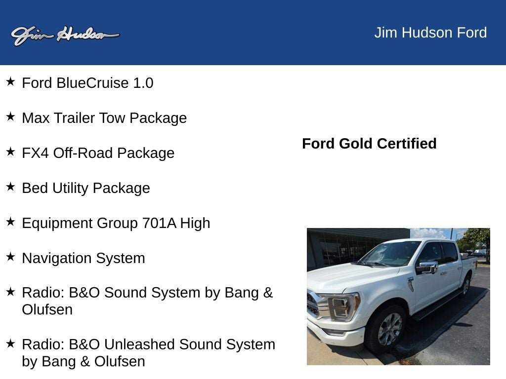 Certified 2023 Ford F150 Platinum w/ Equipment Group 701A High AWD/4WD image 11