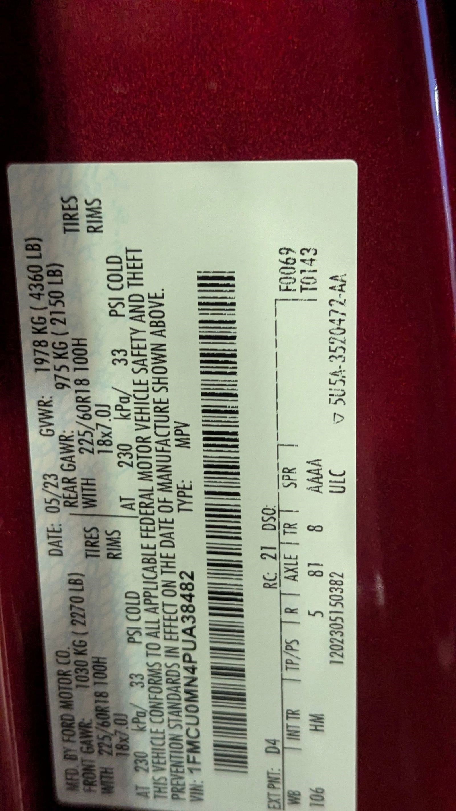 Certified 2023 Ford Escape ST-Line w/ Tech Pack #1 image 18