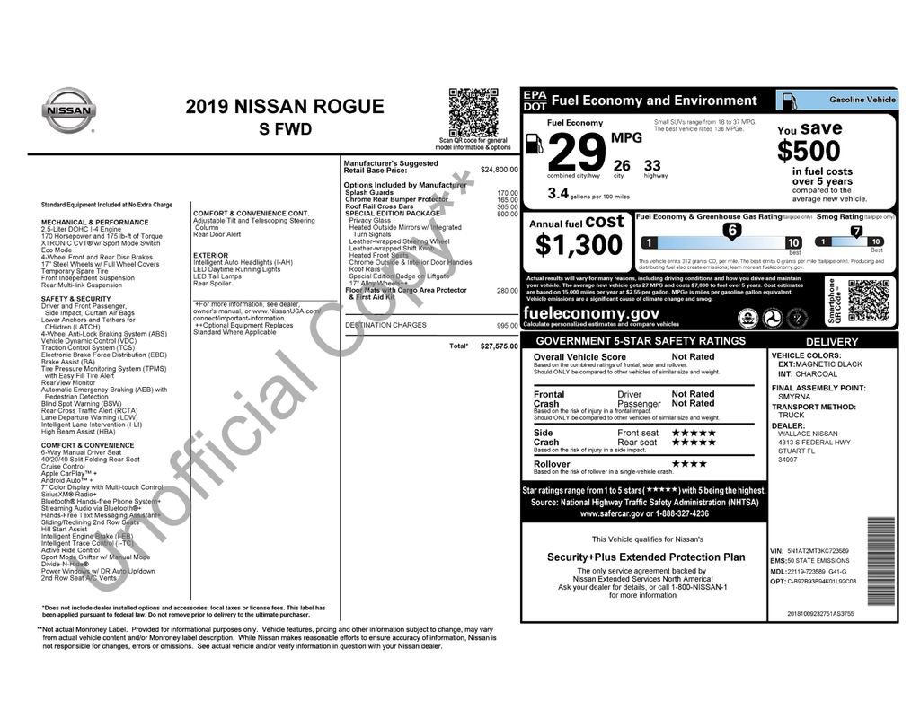 Used 2019 Nissan Rogue S w/ Special Edition Package image 35