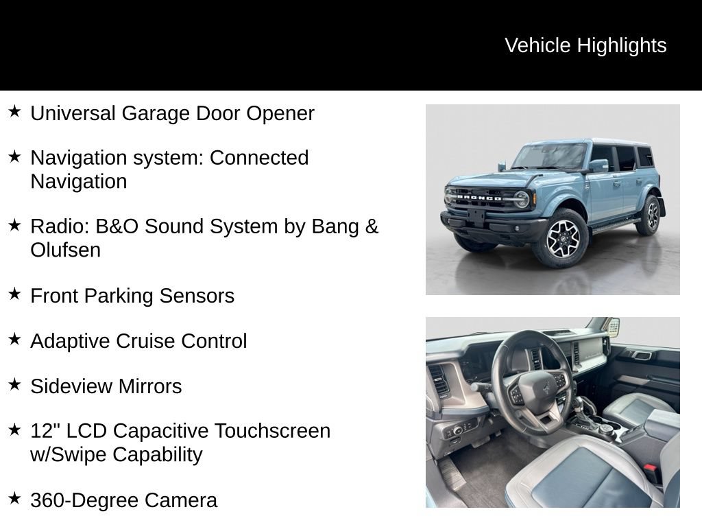 Certified 2023 Ford Bronco Outer Banks AWD/4WD image 27
