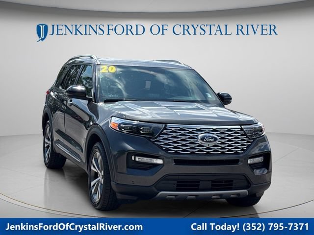 Certified 2020 Ford Explorer Platinum w/ Premium Technology Package AWD/4WD image 1