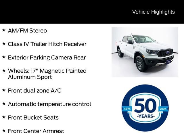 Certified 2022 Ford Ranger XLT w/ Equipment Group 301A Mid image 11