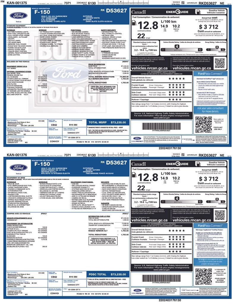 Certified 2024 Ford F150 XLT w/ Tow/Haul Package AWD/4WD image 44