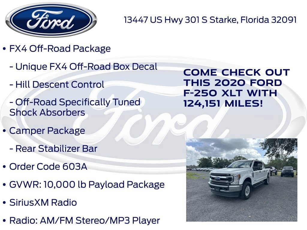 Certified 2020 Ford F250 XLT w/ FX4 Off-Road Package AWD/4WD image 13