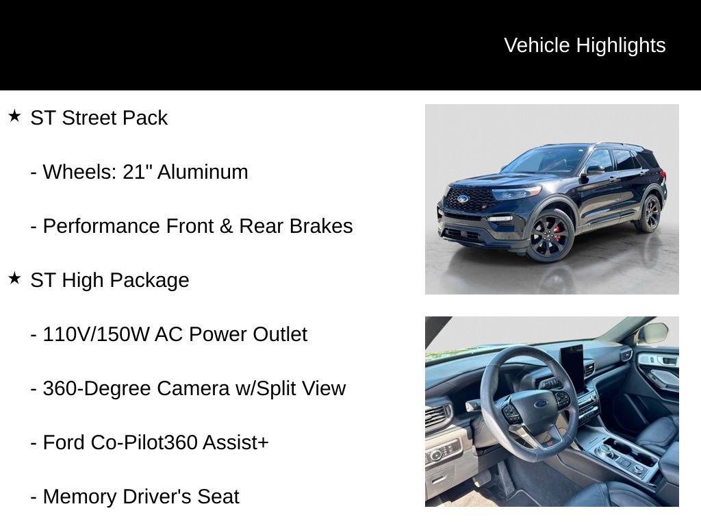 Certified 2023 Ford Explorer ST w/ Equipment Group 401A AWD/4WD image 16