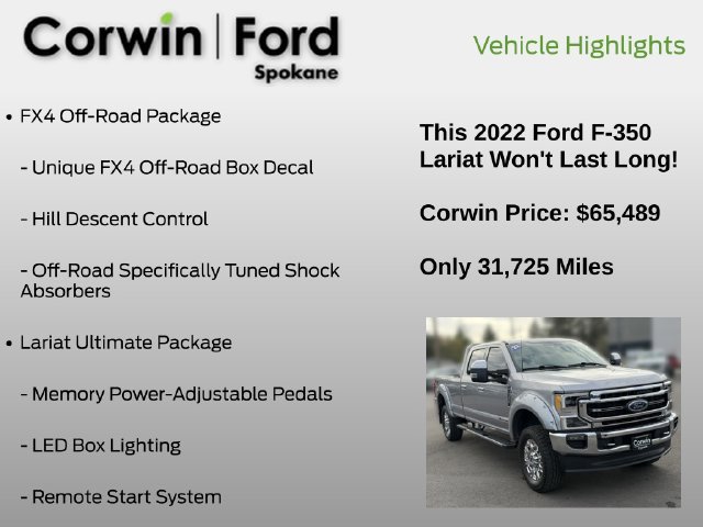 Certified 2022 Ford F350 Lariat w/ Lariat Ultimate Package AWD/4WD image 7
