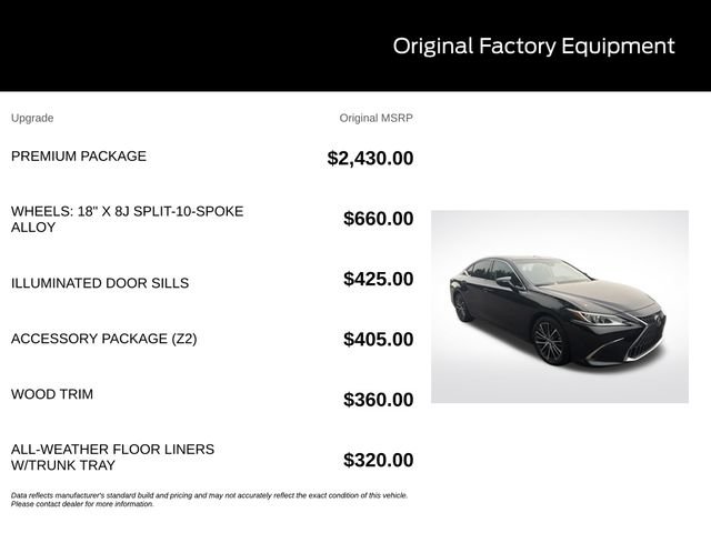 Used 2023 Lexus ES 350 w/ Premium Package FWD image 11