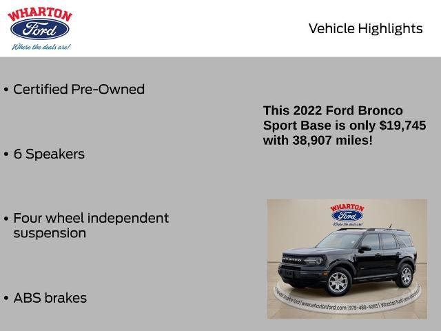 Certified 2022 Ford Bronco Sport AWD/4WD image 5