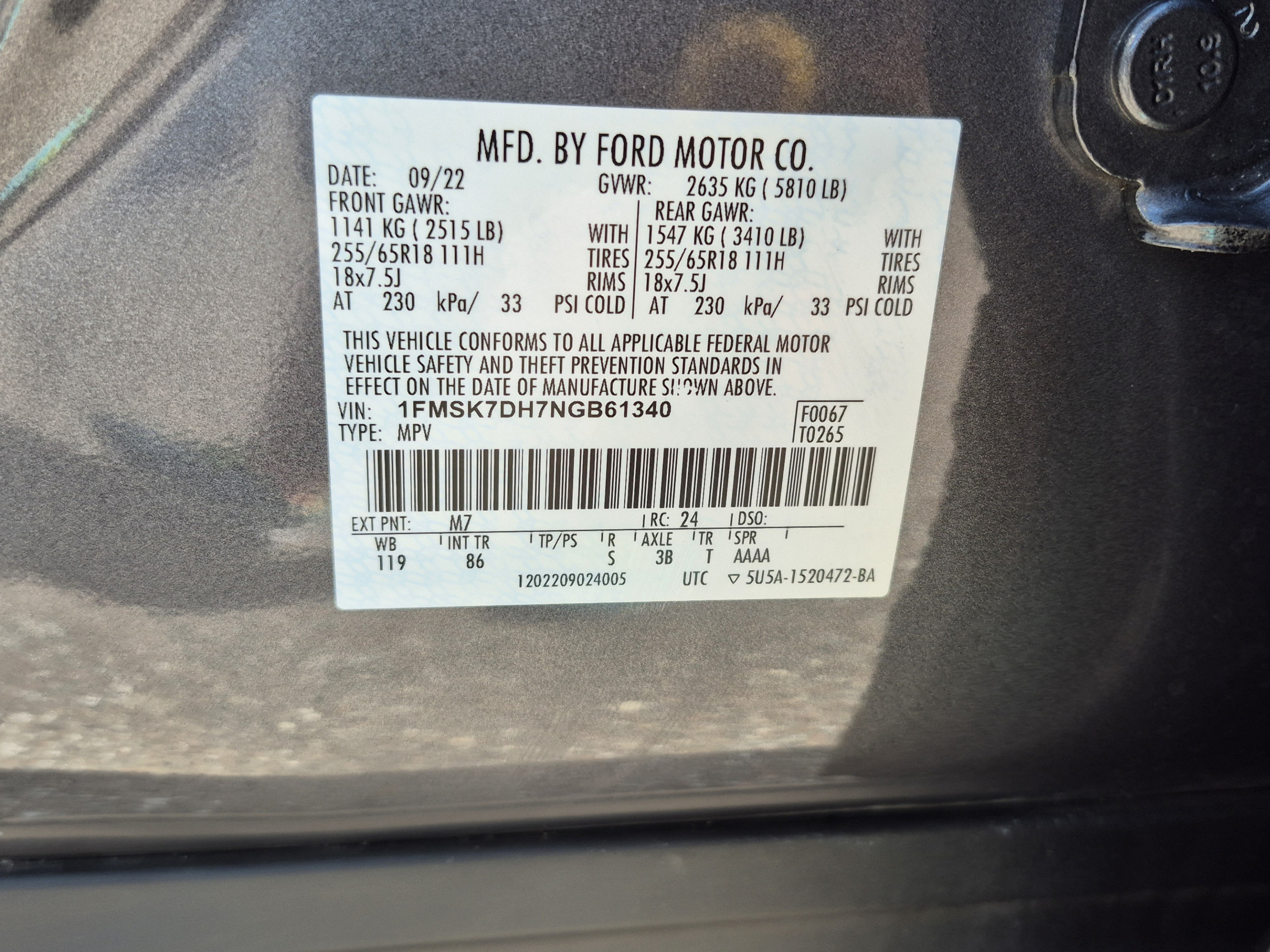 Certified 2022 Ford Explorer XLT RWD image 34