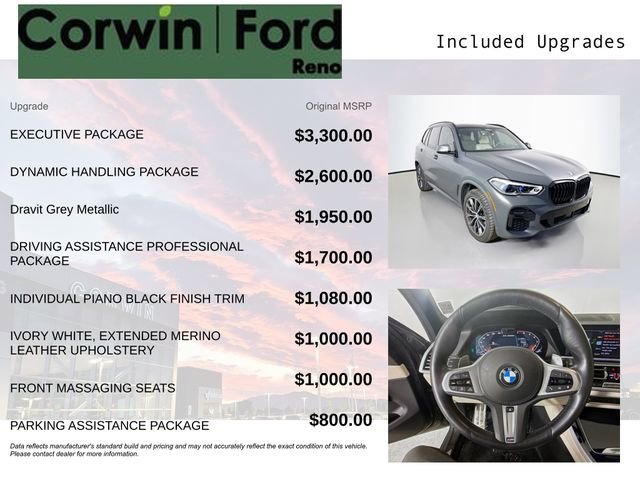 Used 2022 BMW X5 M50i w/ Executive Package AWD/4WD image 3