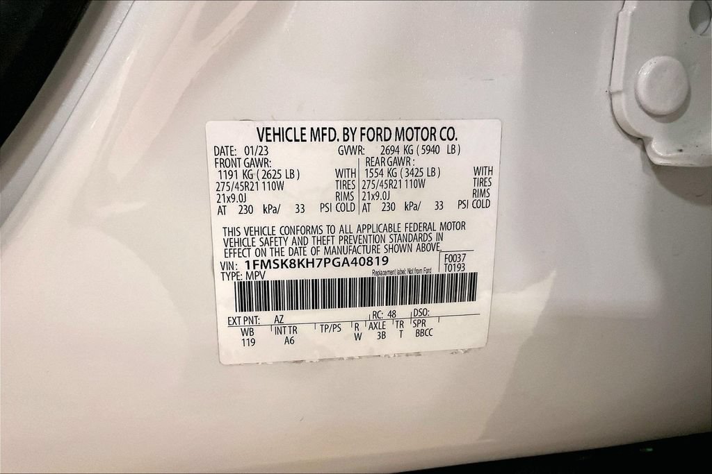 Certified 2023 Ford Explorer ST-Line AWD/4WD image 30