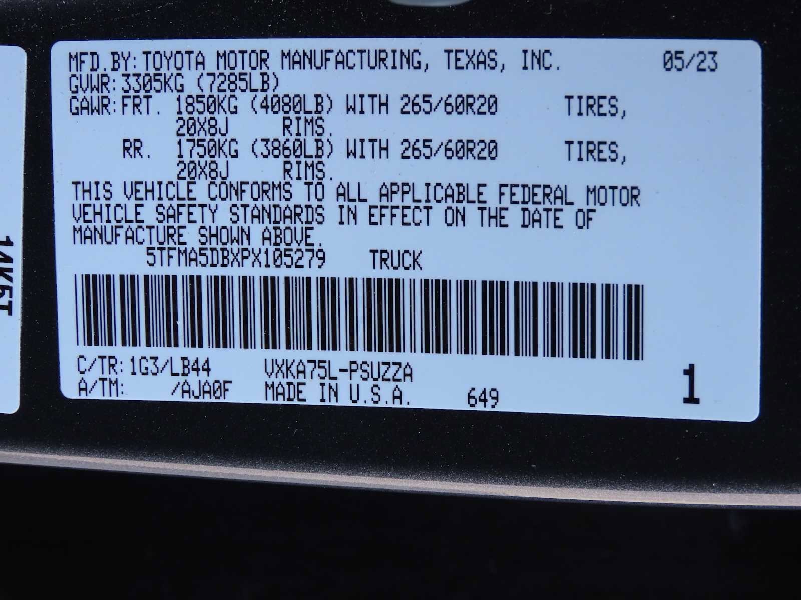 Used 2023 Toyota Tundra 1794 Edition image 45