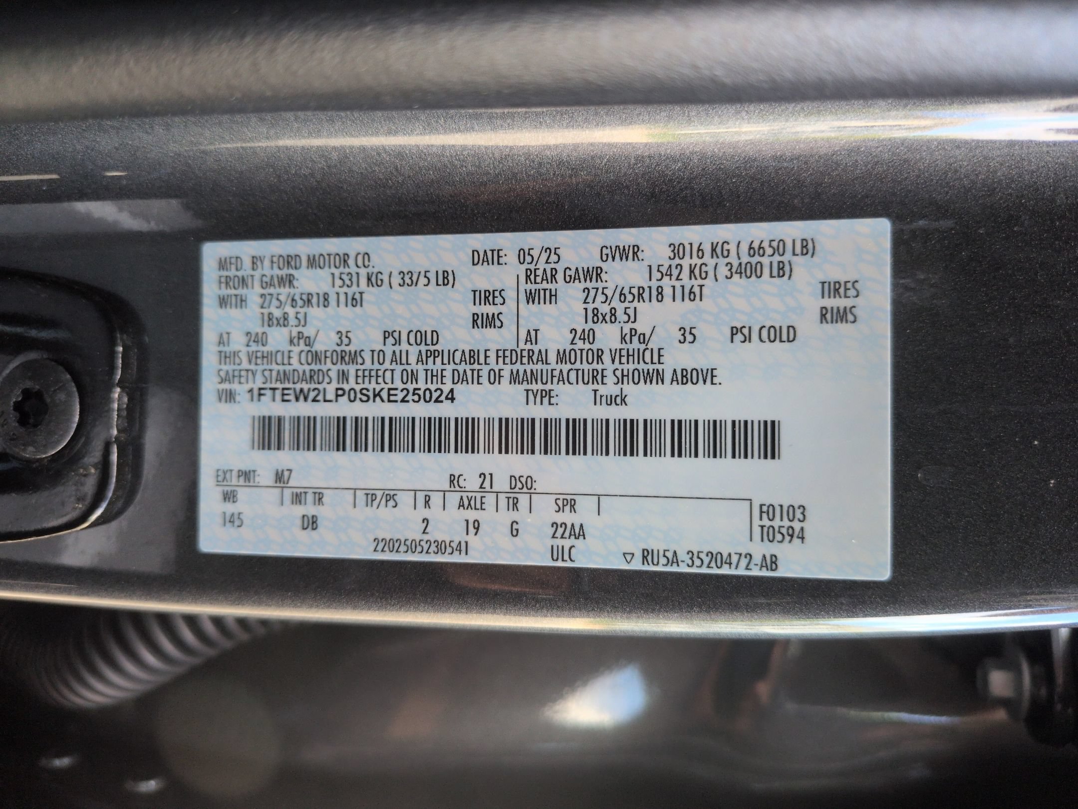 Certified 2025 Ford F150 STX AWD/4WD image 37