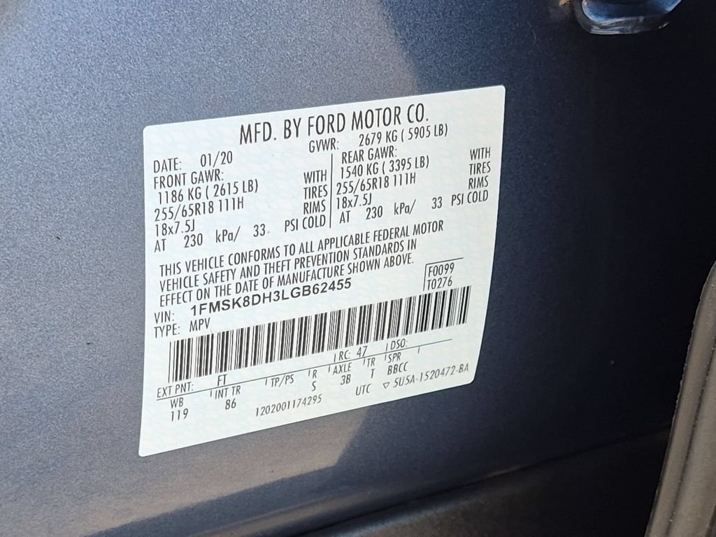 Certified 2020 Ford Explorer XLT AWD/4WD image 23