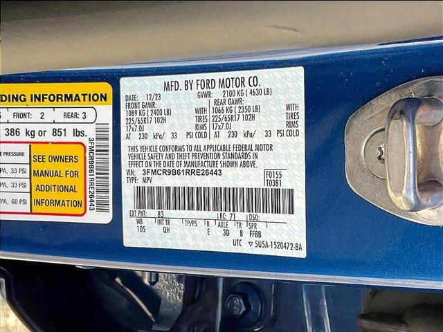 Certified 2024 Ford Bronco Sport Big Bend w/ Convenience Package AWD/4WD image 30