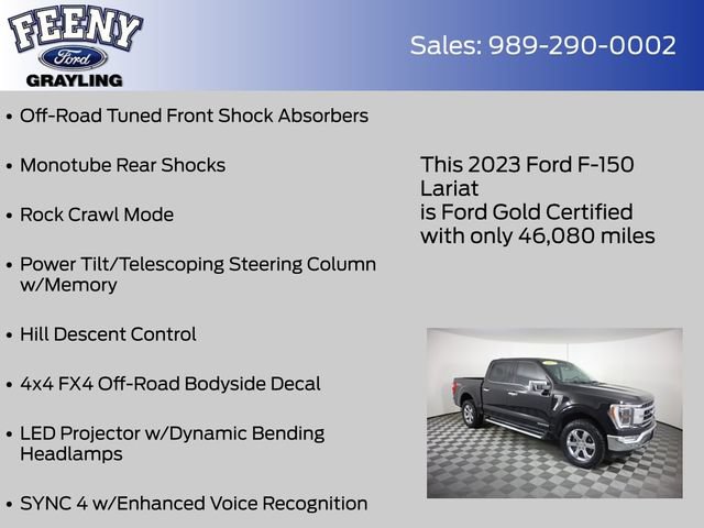 Certified 2023 Ford F150 Lariat w/ Equipment Group 502A High AWD/4WD image 21