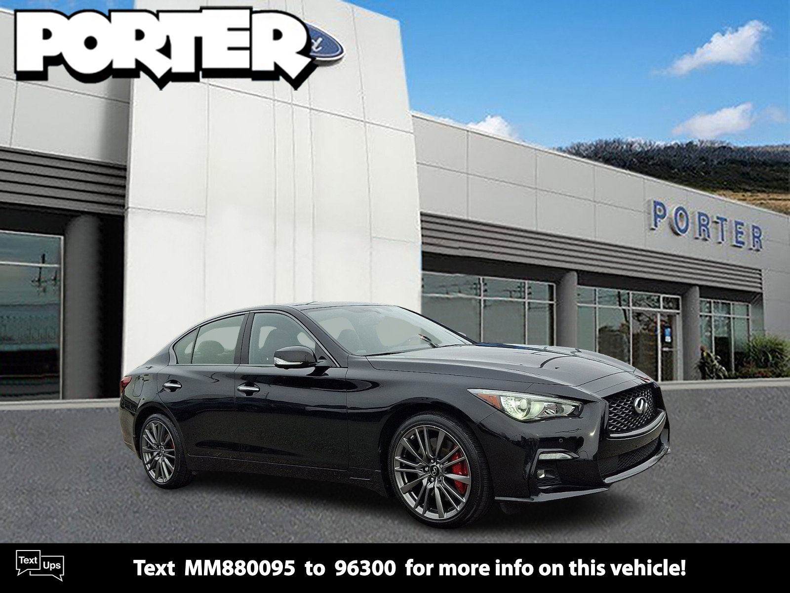 Used 2021 INFINITI Q50 Red Sport 400 w/ All Weather Package image 1