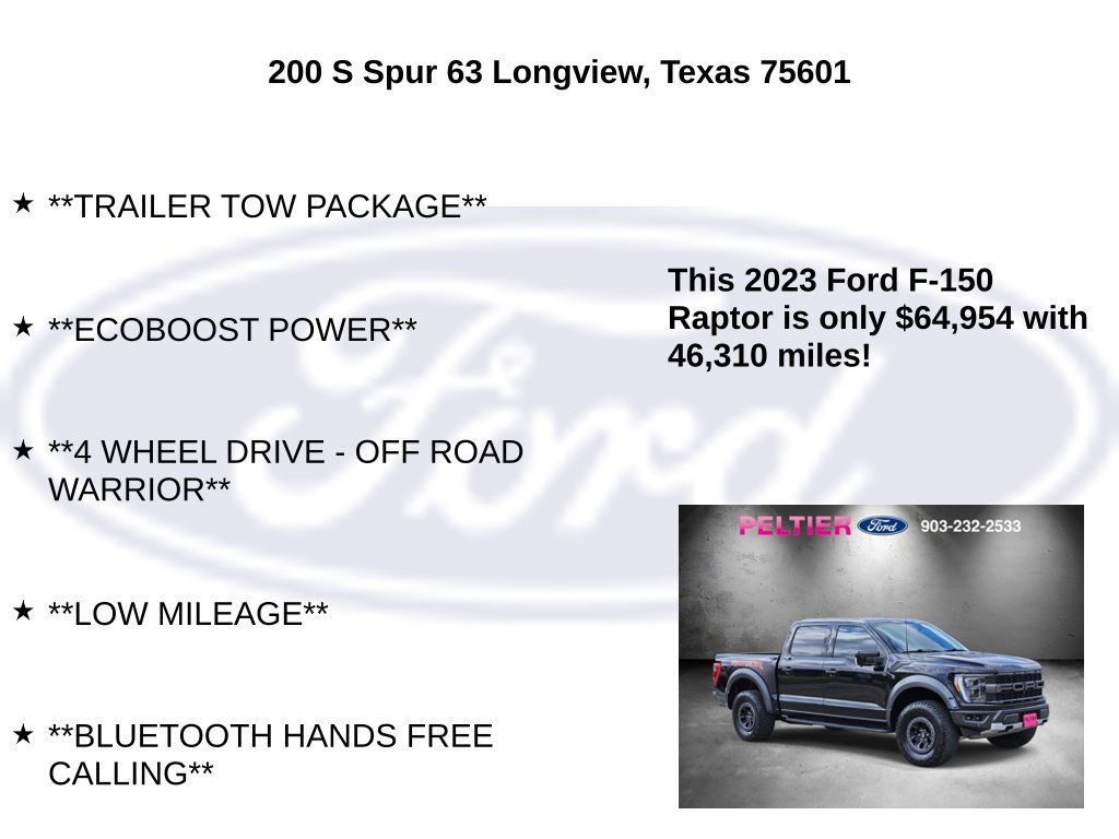 Certified 2023 Ford F150 Raptor AWD/4WD image 10