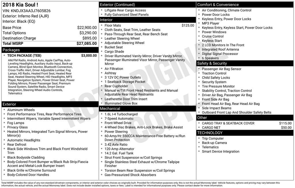 Used 2018 Kia Soul ! w/ Tech Package FWD image 8