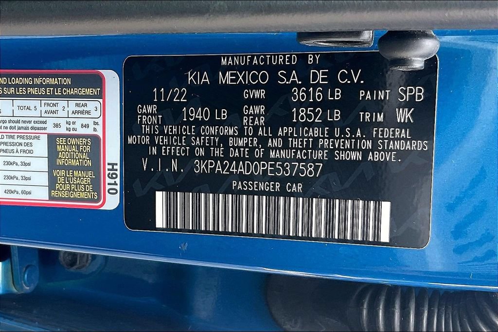 Used 2023 Kia Rio S FWD image 33