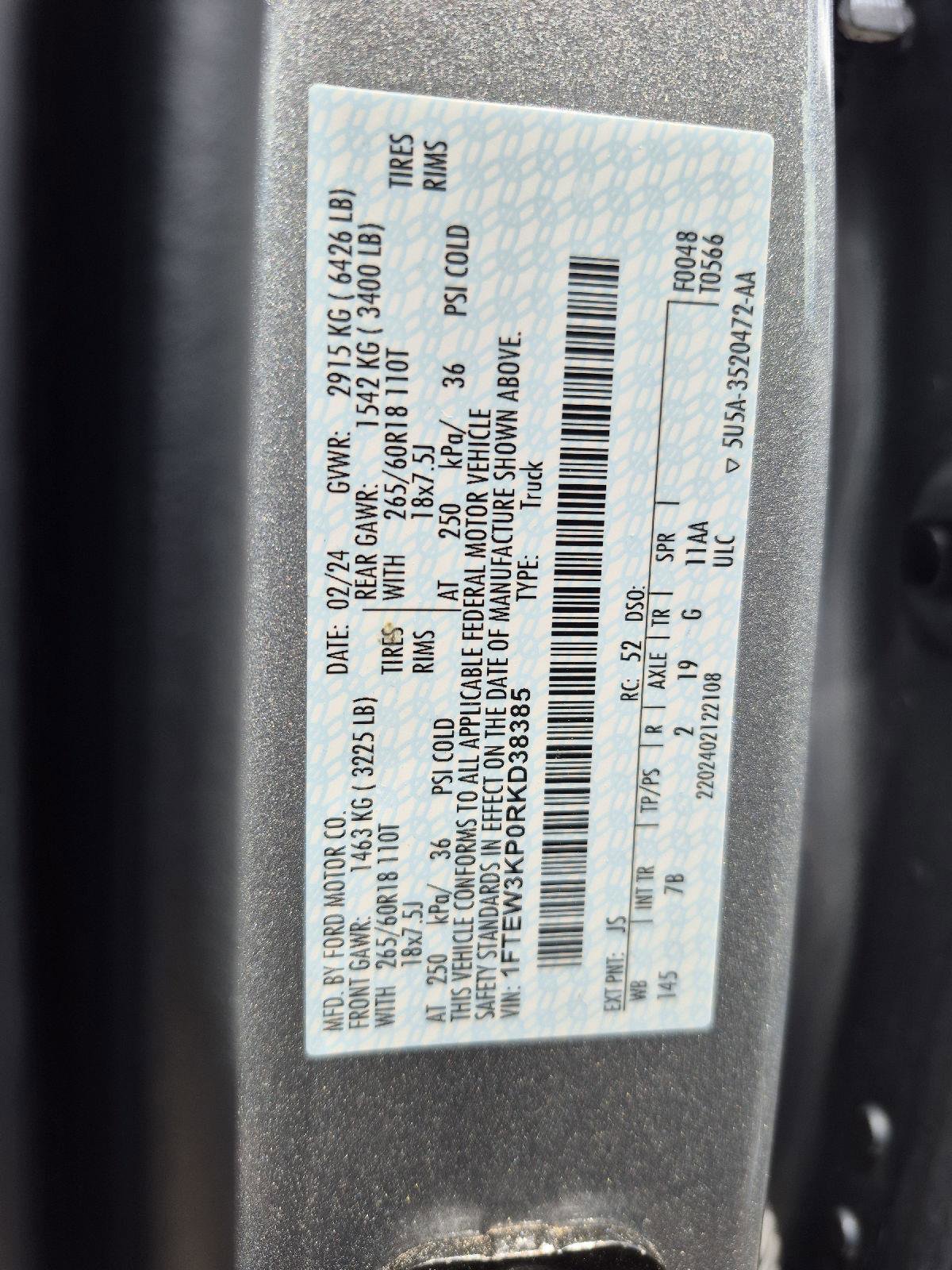 Certified 2024 Ford F150 XLT w/ Mobile Office Package RWD image 5