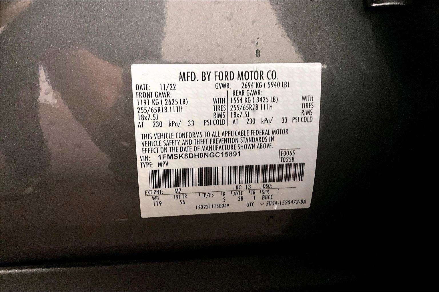 Certified 2022 Ford Explorer XLT w/ Equipment Group 202A image 34