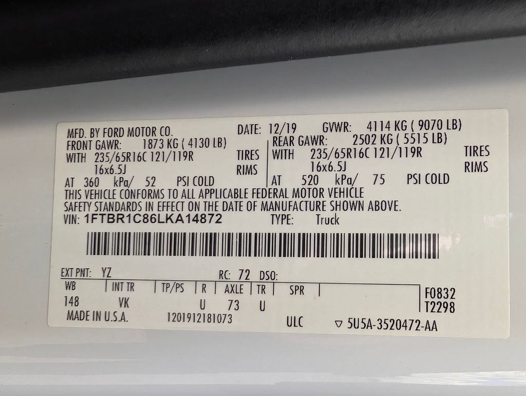 Certified 2020 Ford Transit 250 Medium Roof RWD image 22