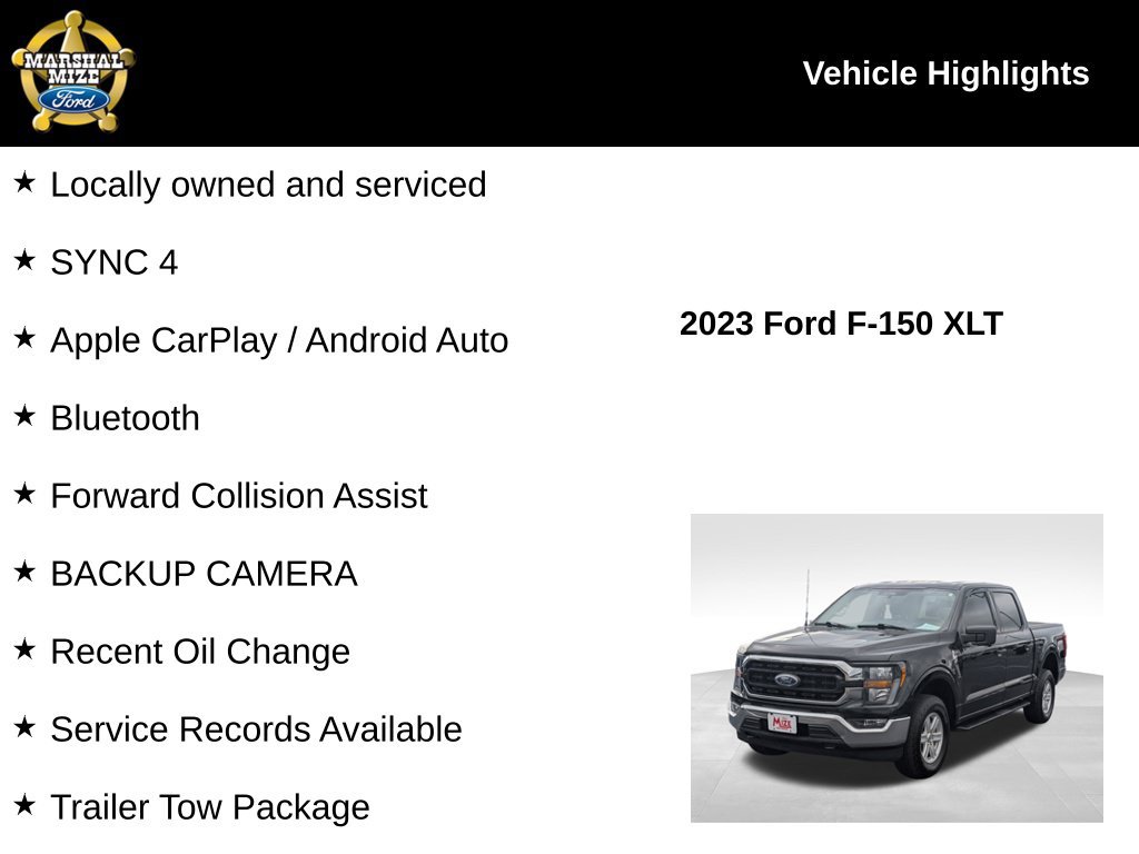 Certified 2023 Ford F150 XLT w/ Equipment Group 301A Mid AWD/4WD image 2