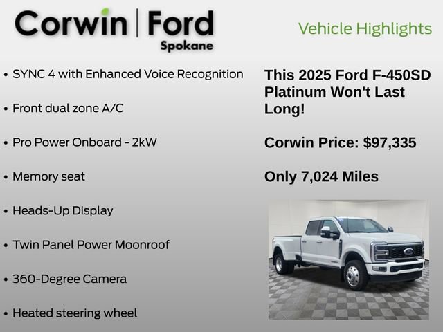 Certified 2025 Ford F450 Platinum w/ Platinum Plus Package image 21