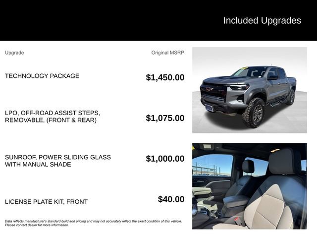 Used 2025 Chevrolet Colorado ZR2 w/ Technology Package AWD/4WD image 5