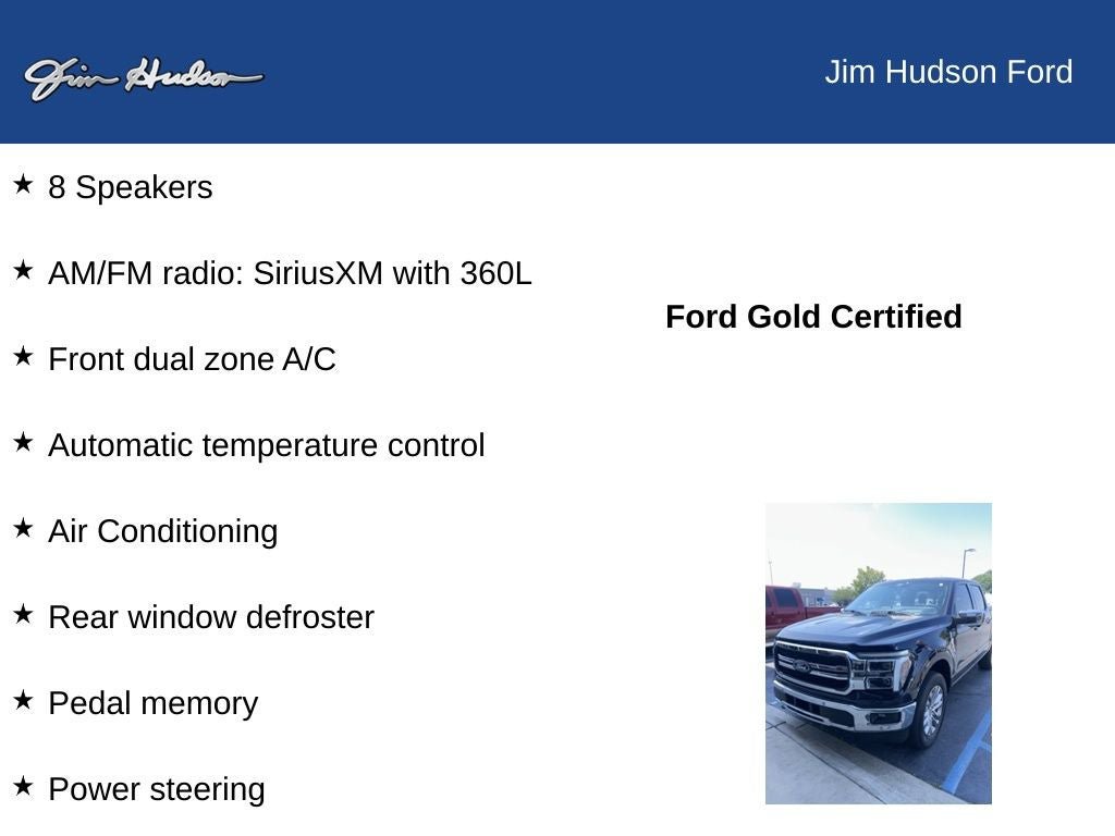 Certified 2025 Ford F150 Lariat w/ Equipment Group 502A High AWD/4WD image 11