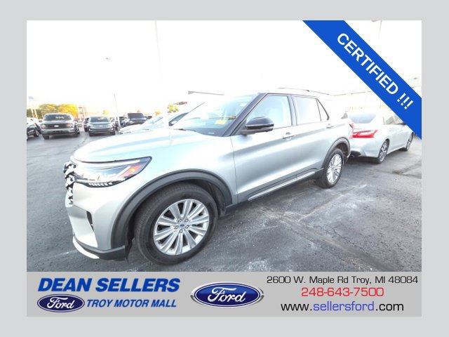 Certified 2025 Ford Explorer Platinum w/ LUX Leather Package