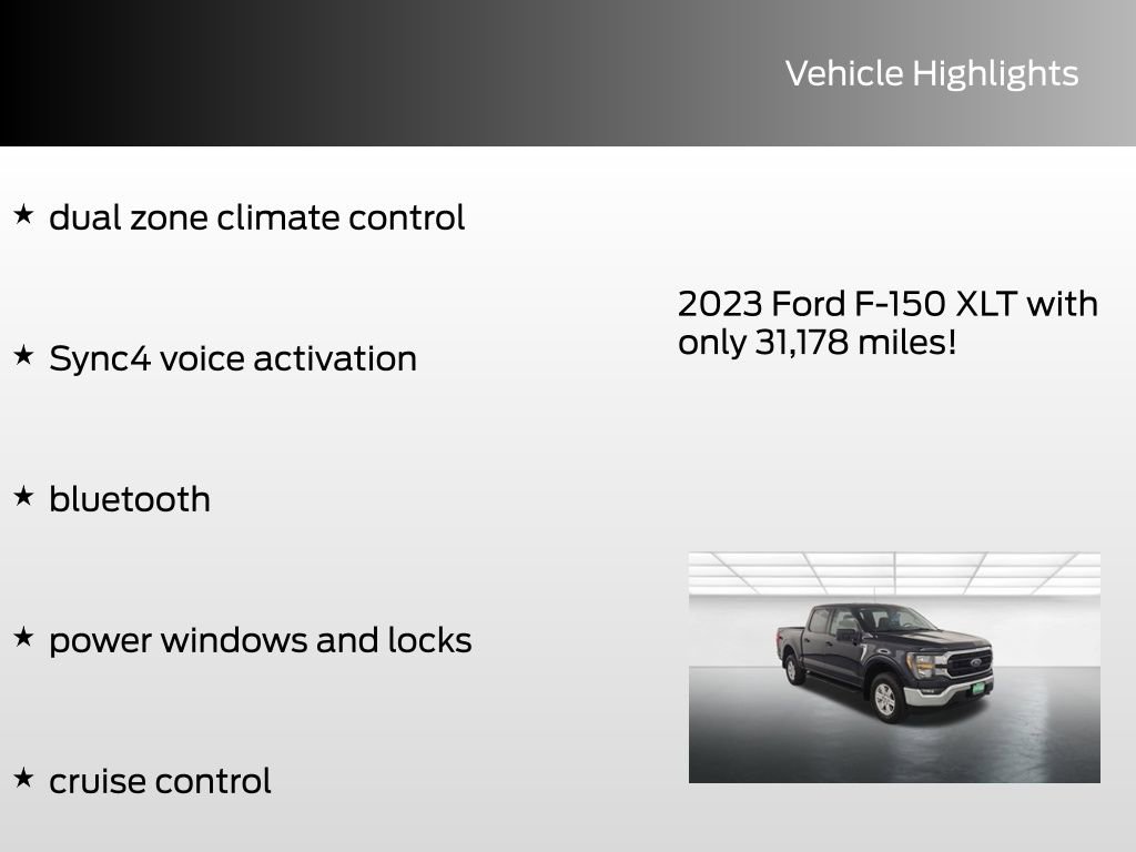 Certified 2023 Ford F150 XLT w/ Equipment Group 301A Mid image 8