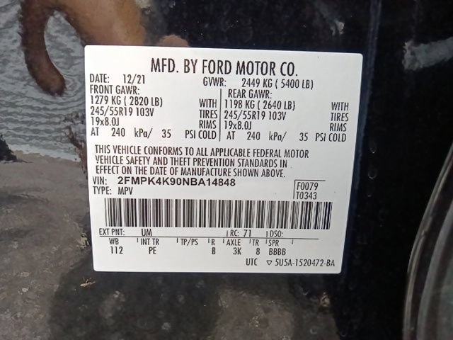 Certified 2022 Ford Edge Titanium w/ Equipment Group 301A AWD/4WD image 34